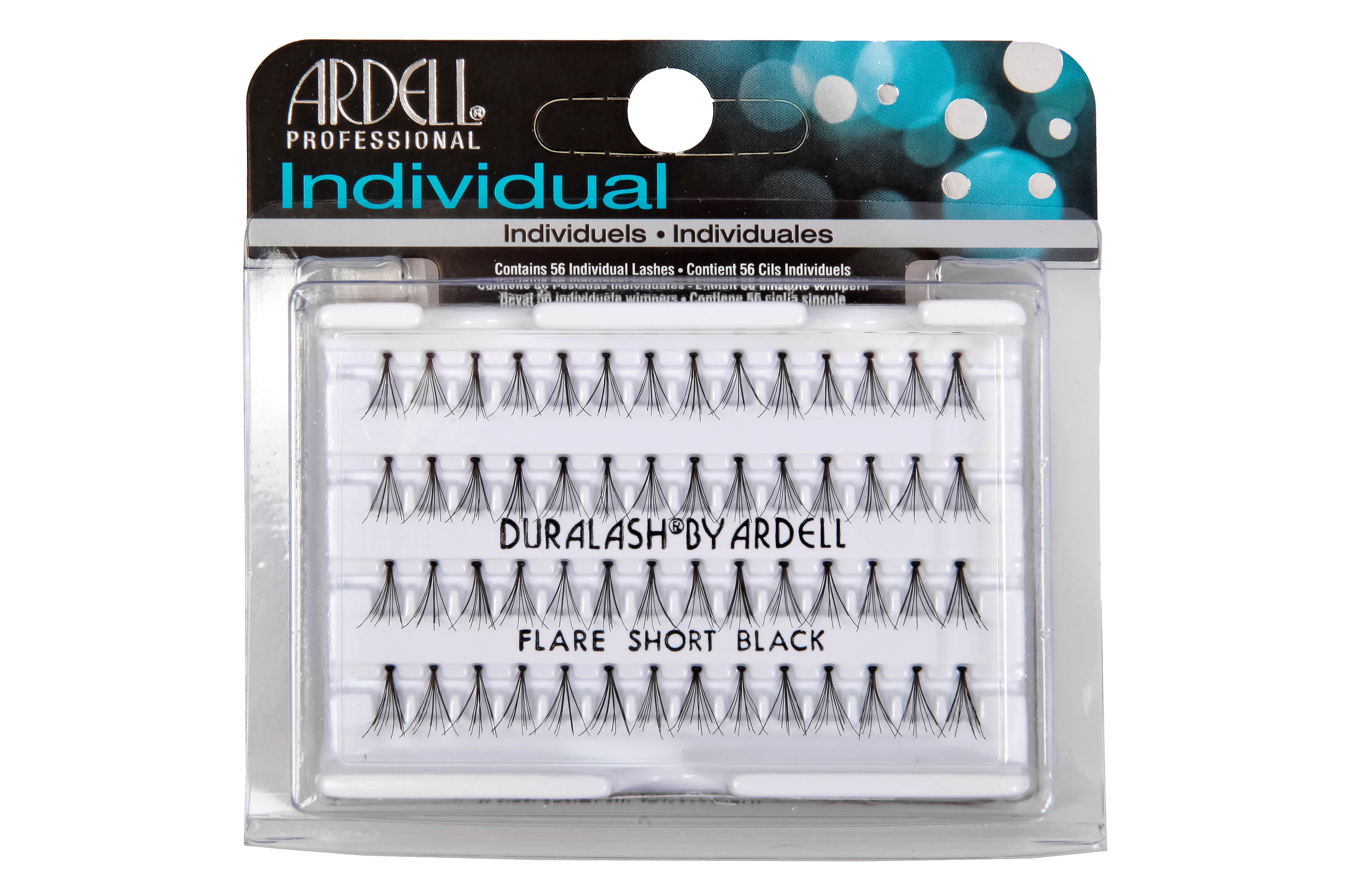 Пучки ресниц короткие черные Ardell Dura Lash Flare Short Black (Цв: Black) ardell пучки ресниц средние черные dura lash flare medium