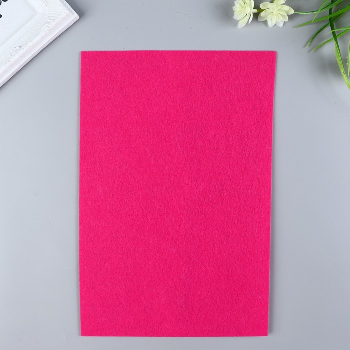 

Фетр жесткий 1 мм 20х30 см ярк.розовый микс(10 шт.)