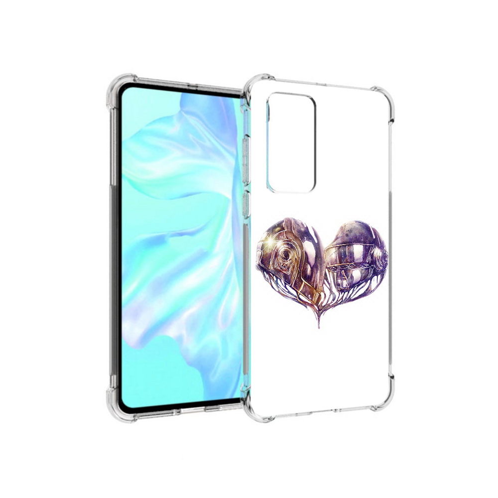 

Чехол MyPads Tocco для Huawei P40 сердце абстракция, Прозрачный, Tocco