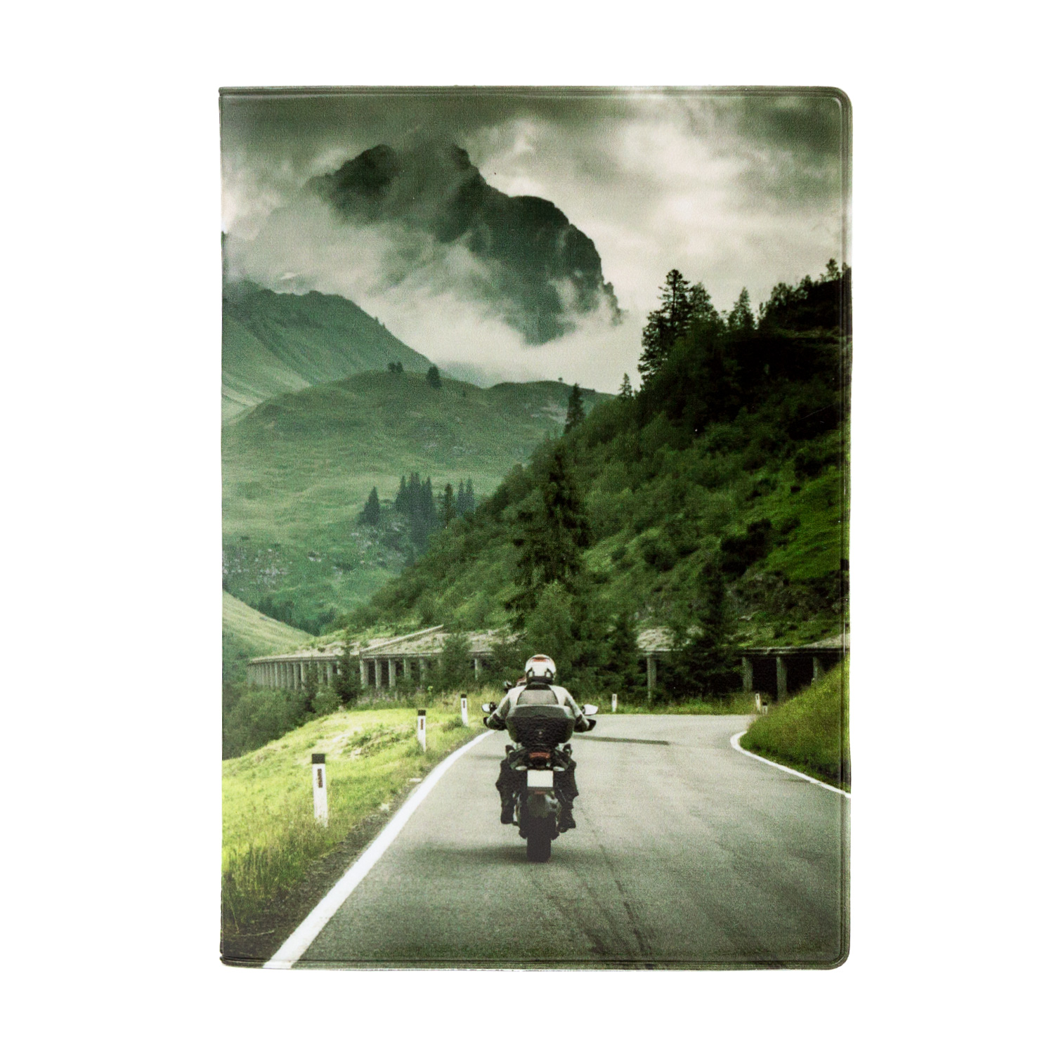 Обложка для паспорта унисекс Kawaii Factory мотоцикл мультиколор