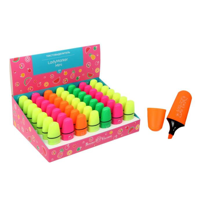 

Маркер-текстовыделитель LadyMarker Mini, 1-5 мм, МИКС(2 шт.), Разноцветный