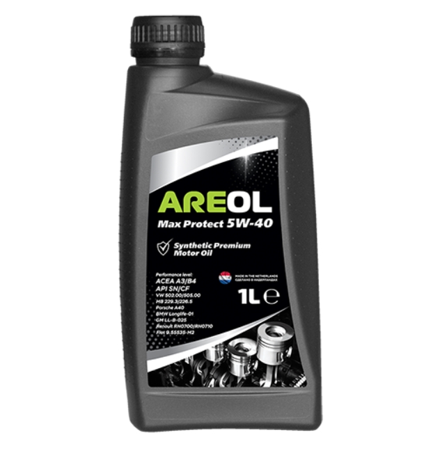 Моторное масло Areol Eco Protect синтетическое 5W40 1л