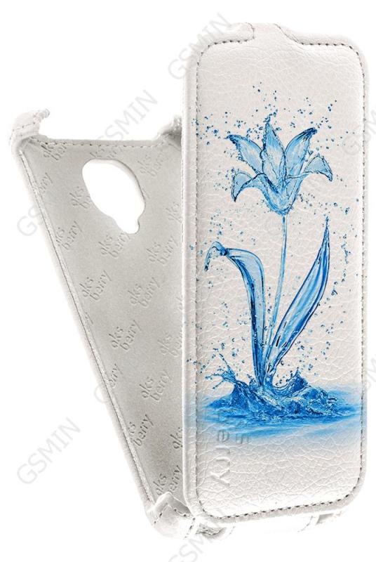 

Кожаный чехол для Micromax D333 Aksberry Protective Flip Case (Белый) (Дизайн 8/8)
