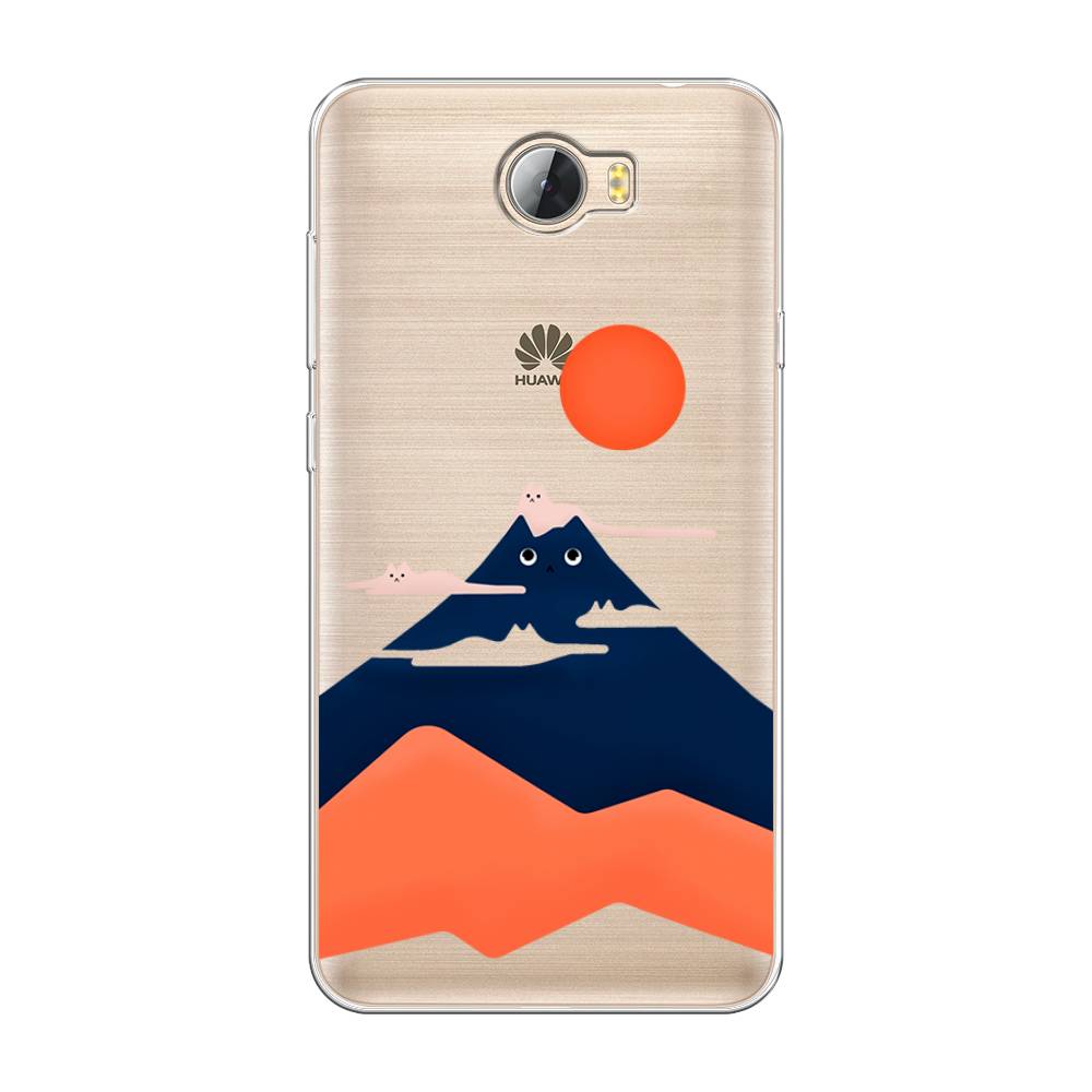 

Чехол на Huawei Y5 II "Кот-гора", Черный;оранжевый, 61950-4