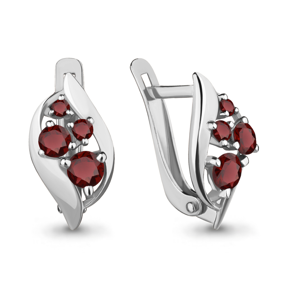 

Серьги из серебра ЯХОНТ Золотой 213286, гранат, 213286