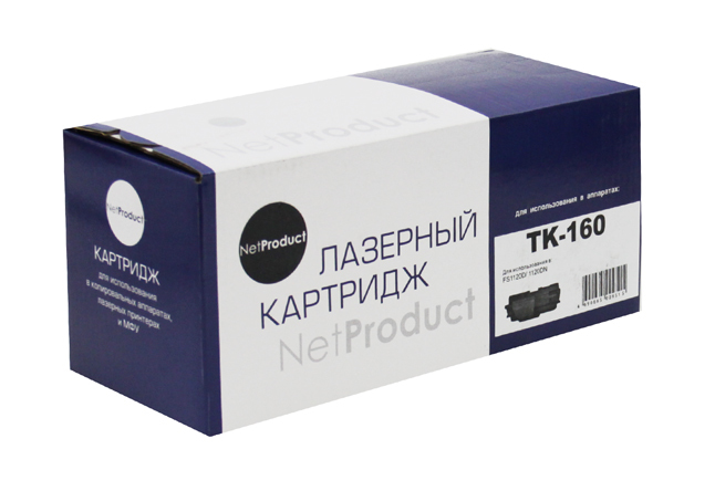 

Картридж для лазерного принтера NetProduct TK-160 Black, Черный, TK-160