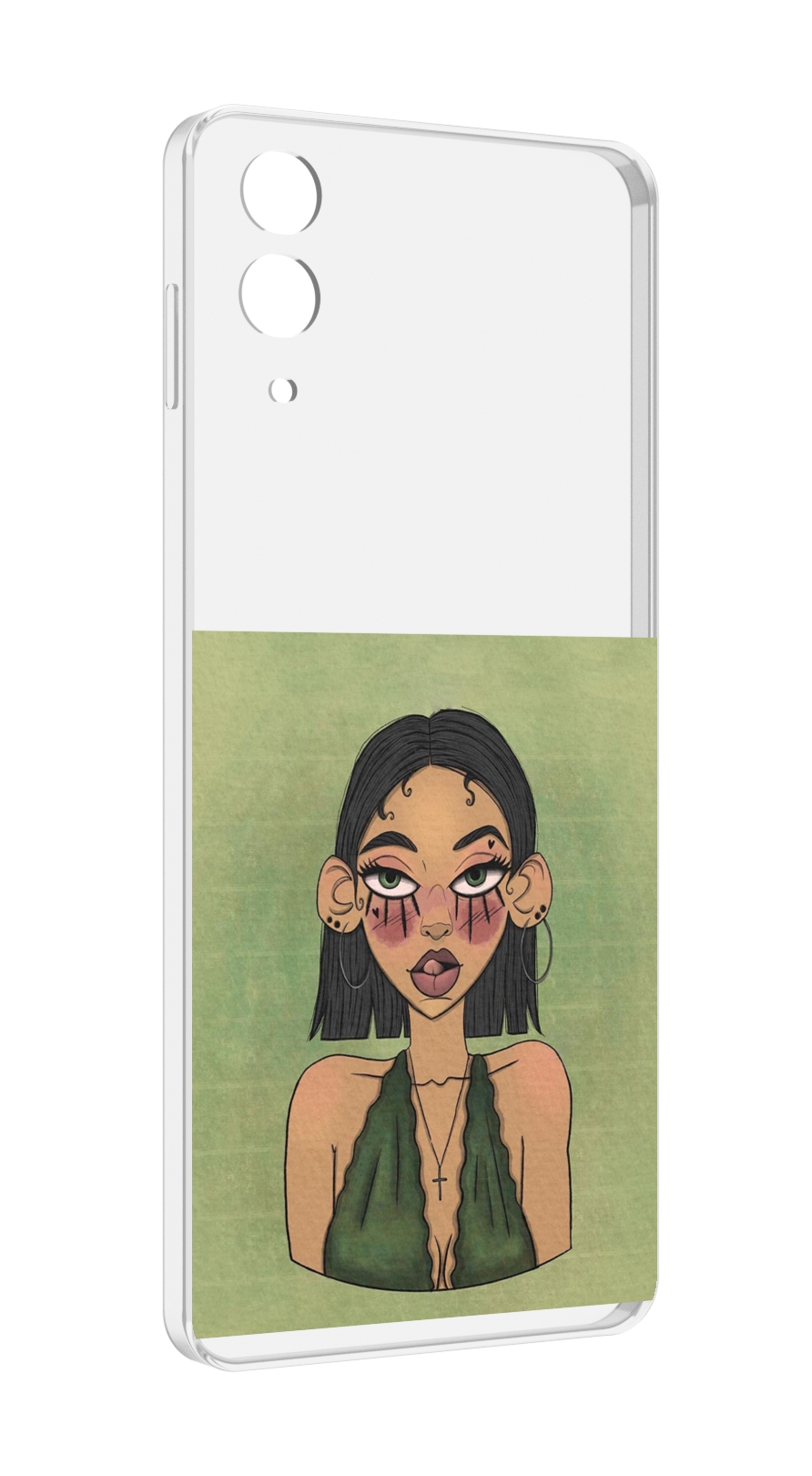 

Чехол MyPads девушка-с-каре-и-тату для Samsung Galaxy Z Flip 4 (SM-F721), Прозрачный, Tocco