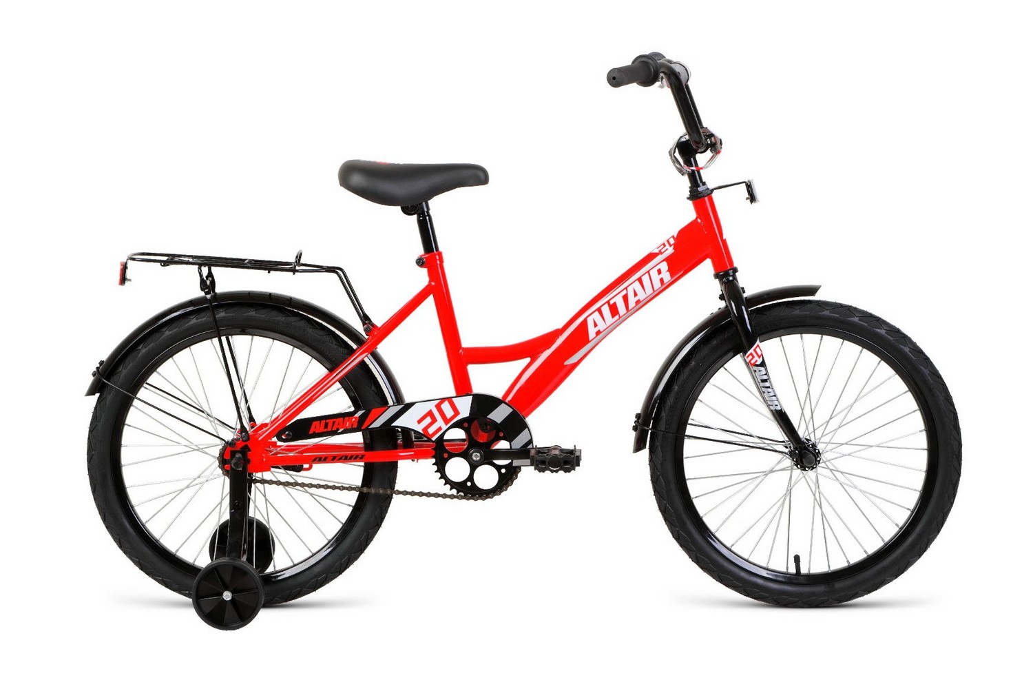 Велосипед ALTAIR Kids 20  1cк 2022 Цвет красный-серебр велосипеды двухподвесы altair mtb fs 26 1 0 год 2021 красный ростовка 18