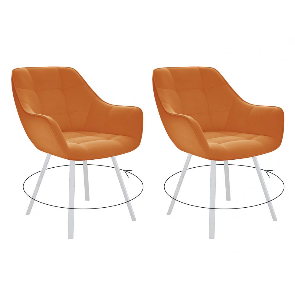

Стул повортный DIK DikLine 252 Микровелюр В B17 TERRACOTTA, ножки белые, DikLine 252