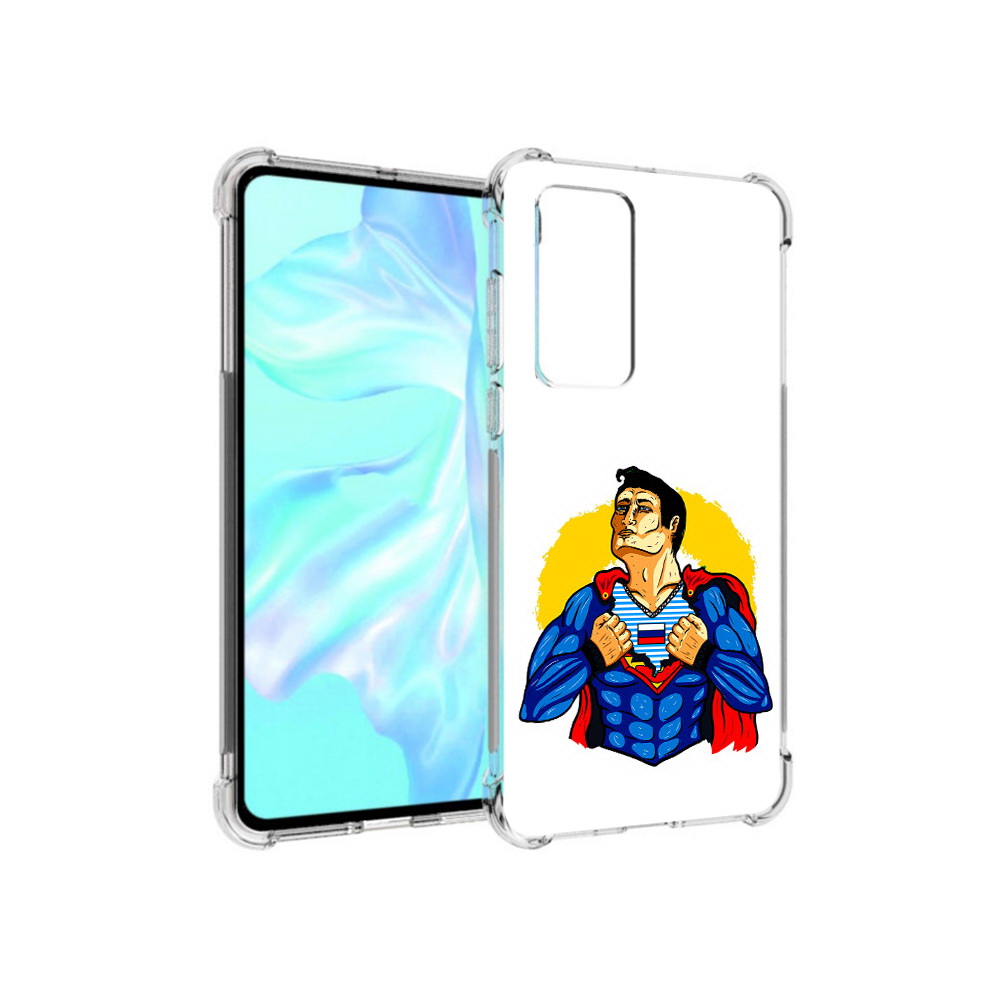 

Чехол MyPads Tocco для Huawei P40 русский супермен, Прозрачный, Tocco