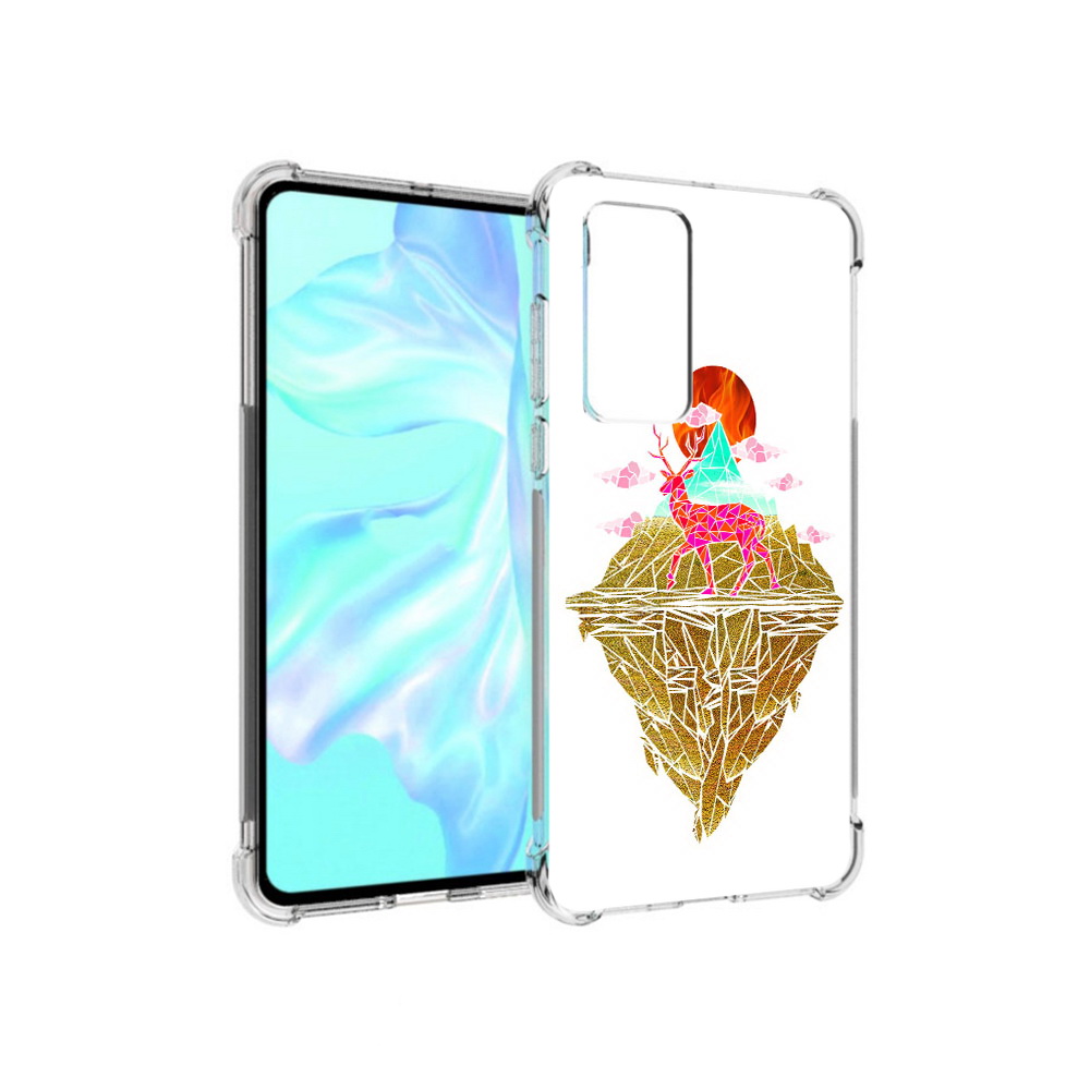 

Чехол MyPads Tocco для Huawei P40 розовый олень абстракция, Прозрачный, Tocco