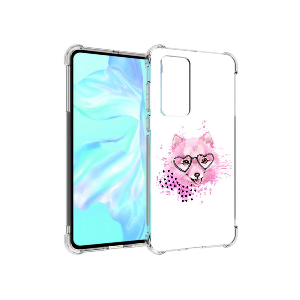 

Чехол MyPads Tocco для Huawei P40 розовый волченок, Прозрачный, Tocco