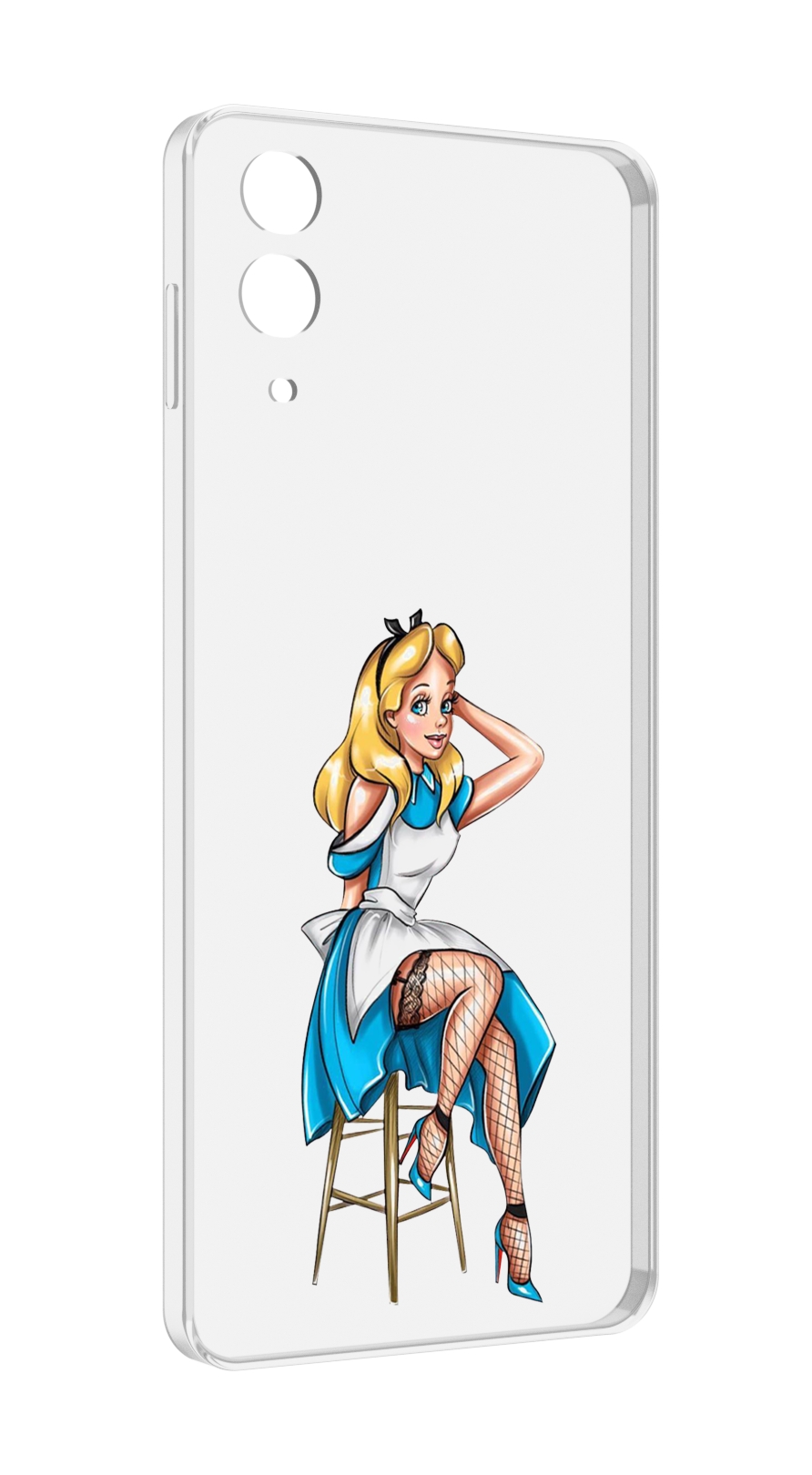 Чехол MyPads девушка-в-чулках женский для Samsung Galaxy Z Flip 4 (SM-F721)