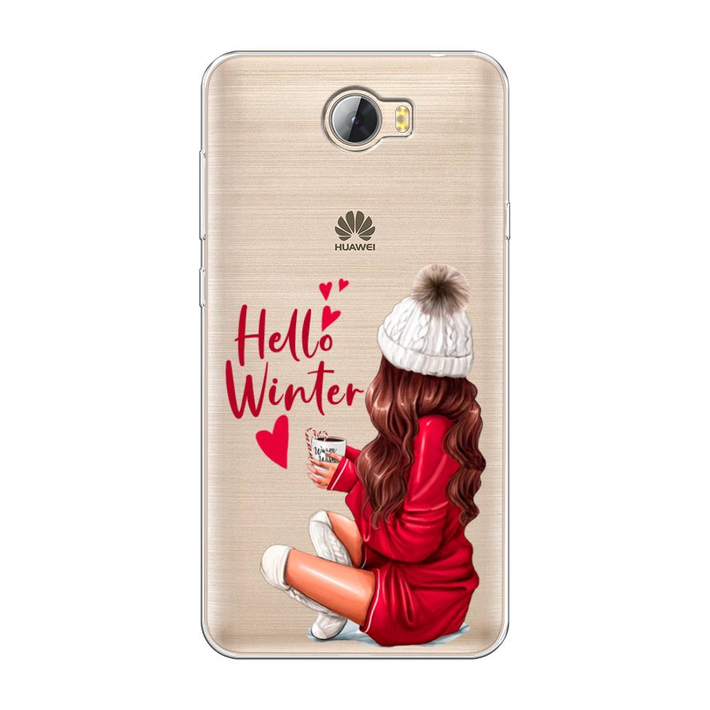 

Чехол на Huawei Y5 II "Hello winter", Красный;белый;коричневый, 61950-5