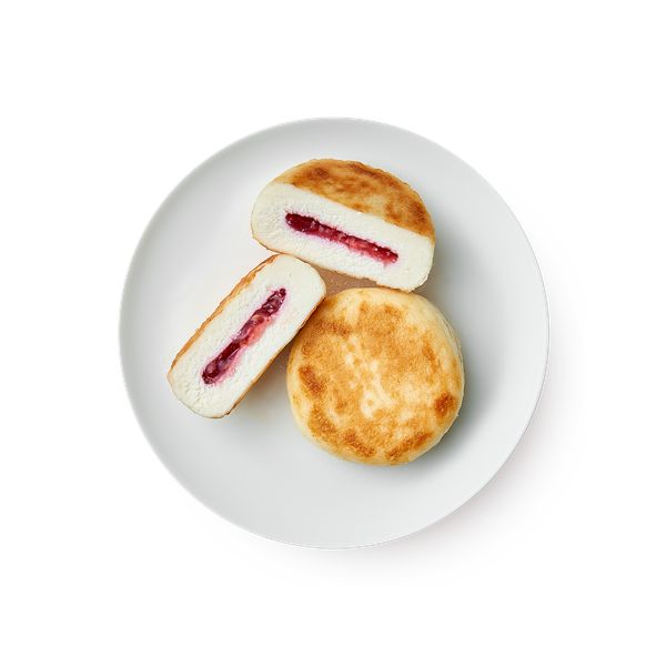 

Сырники с малиновой начинкой