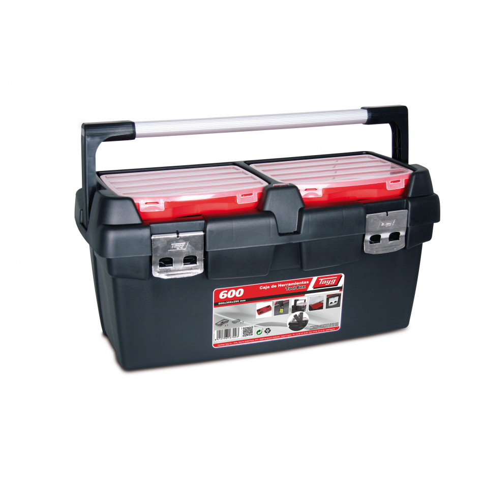 Ящик для инструментов TAYG № 600 600*305*295 мм, +лоток + 2 съемных органайзера в крышке.