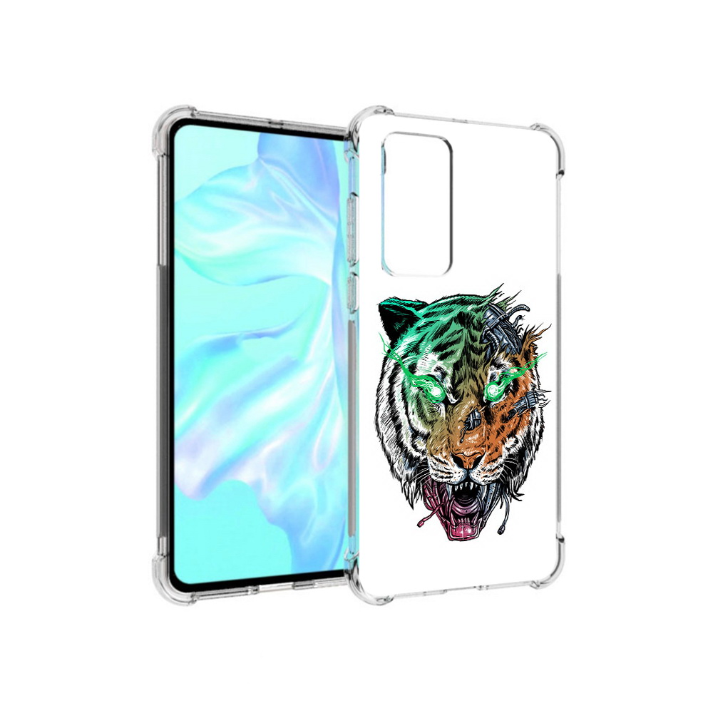 

Чехол MyPads Tocco для Huawei P40 робо-тигр, Прозрачный, Tocco