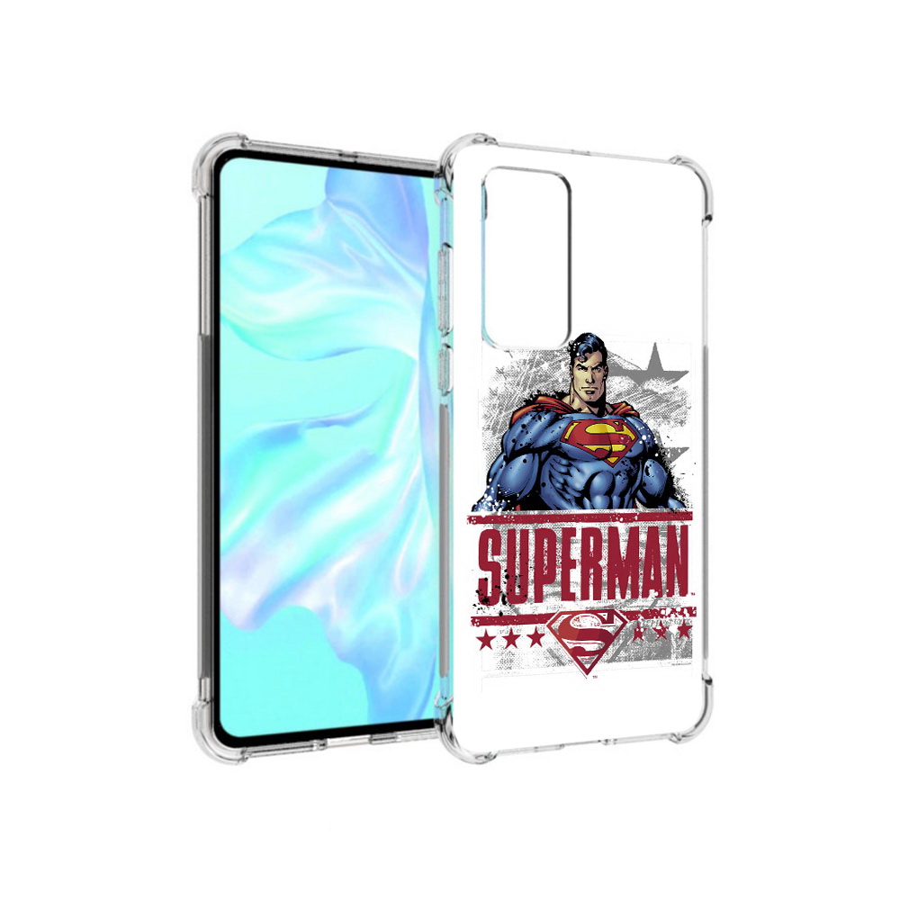 

Чехол MyPads Tocco для Huawei P40 рисунок супермен, Прозрачный, Tocco