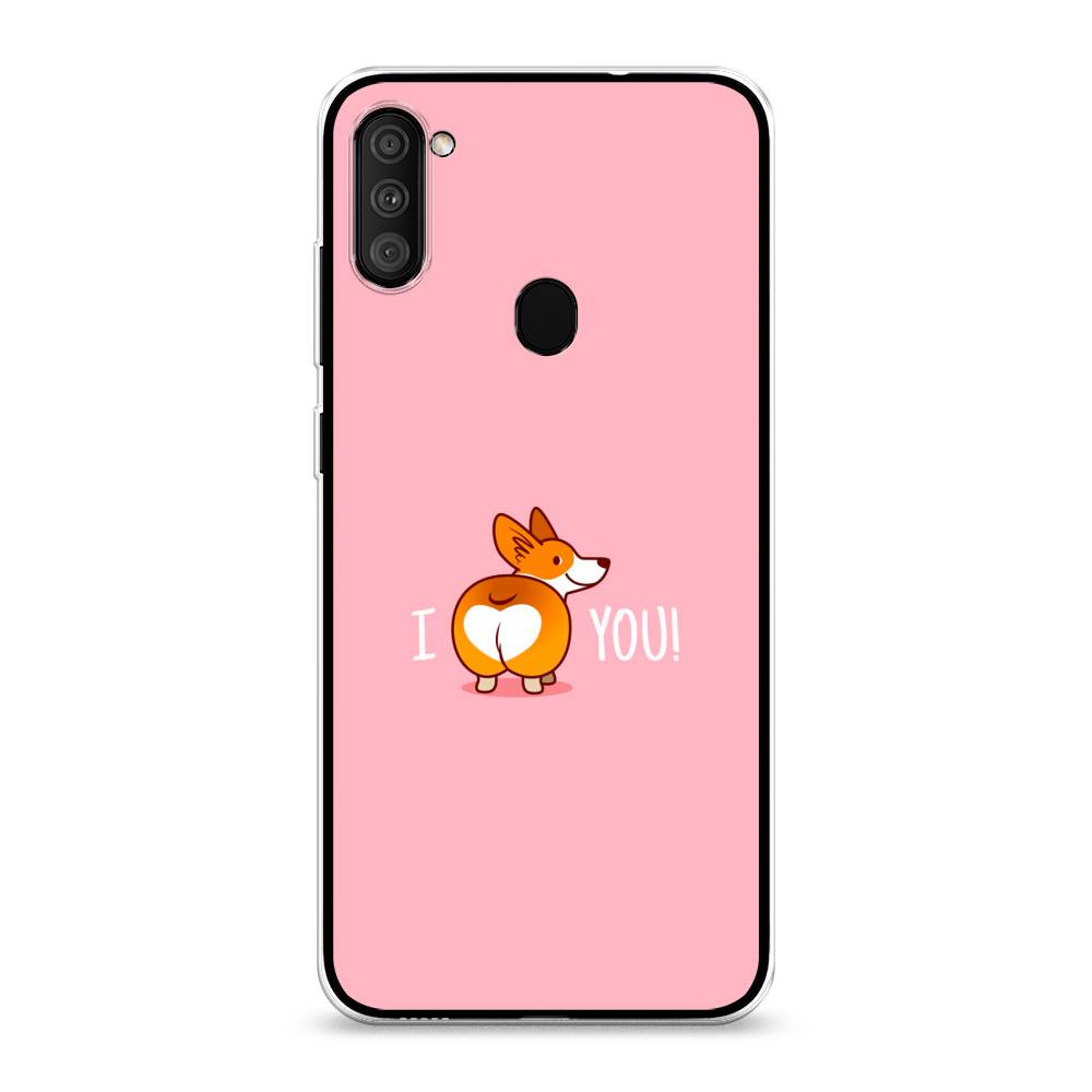 

Чехол для Samsung Galaxy M11/A11 "Корги I love you", Розовый;коричневый;белый, 2100650-1