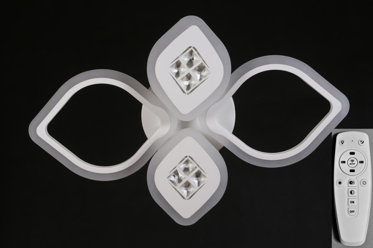 фото 7037/2+2 - sx wh led (10w) люстра потолочная nina lighting