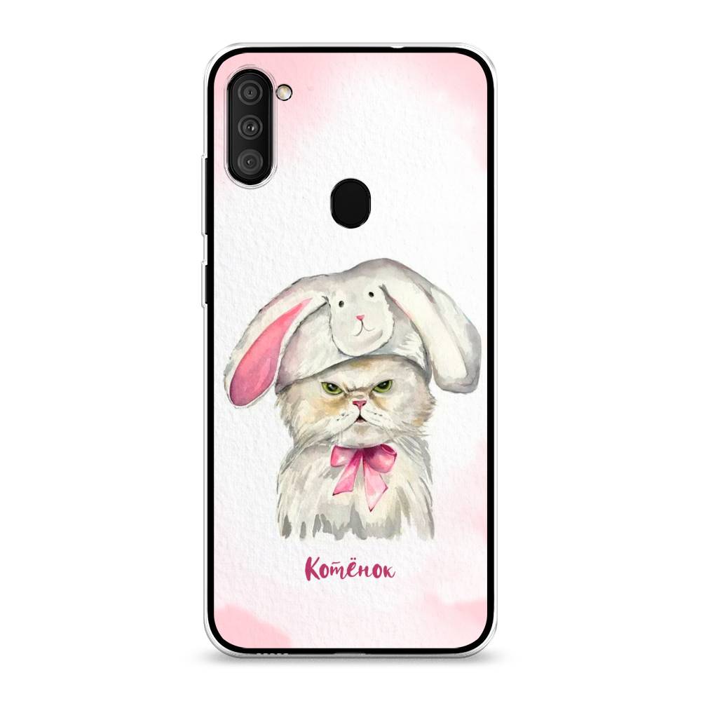 

Чехол на Samsung Galaxy M11 "Мой котёнок", Розовый;серый, 2100650-1