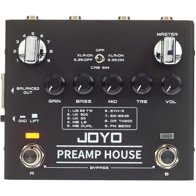 фото Гитарная педаль эффектов/ примочка joyo r-15-preamp-house-sim