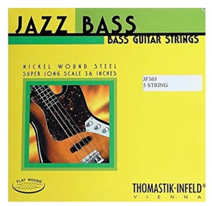 фото Струны для 5-струнной бас-гитары thomastik jf365 jazz flat wound