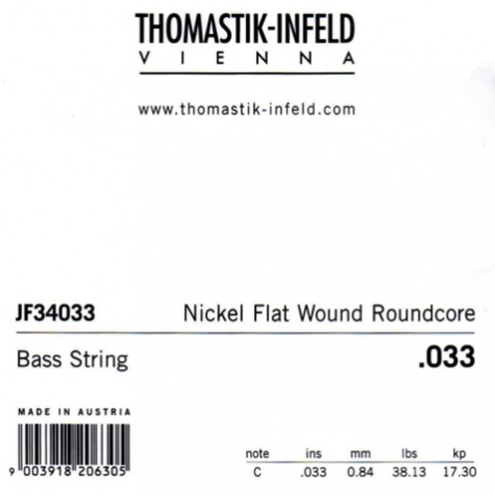 фото Отдельная струна для бас-гитары thomastik jf34033 jazz flat wound