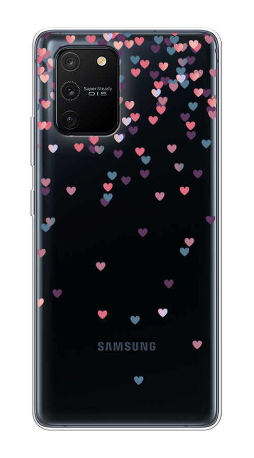 

Чехол на Samsung Galaxy S10 Lite "Посыпка сердечки", Розовый;фиолетовый, 210050-3