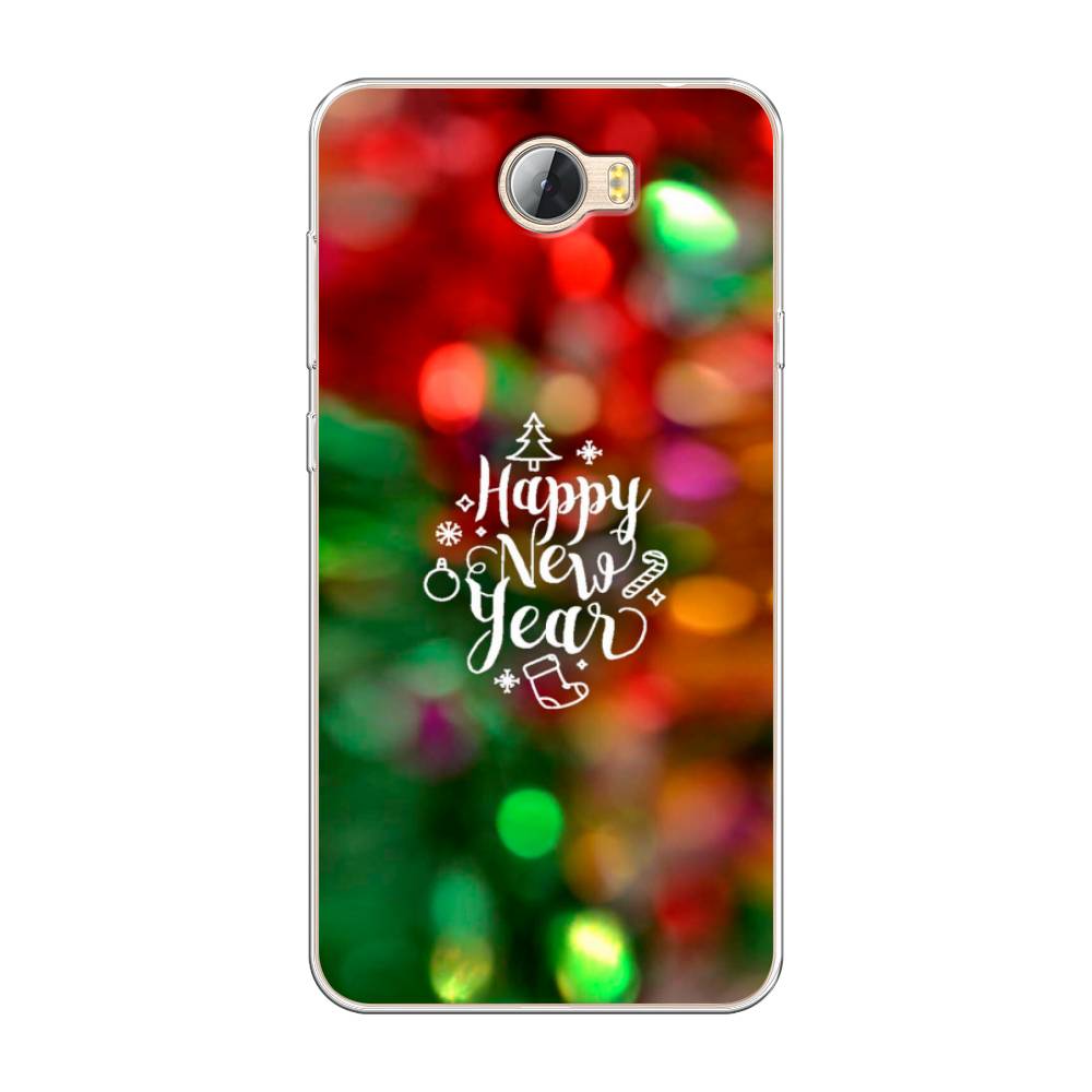 

Чехол на Huawei Y5 II "Новый Год на елке", Зеленый;красный;желтый, 61950-5