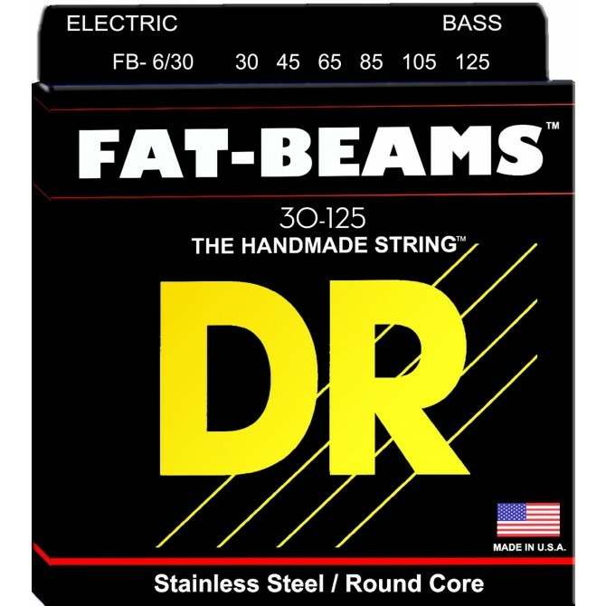 фото Струны для бас-гитары dr string fb6-30 fat beam