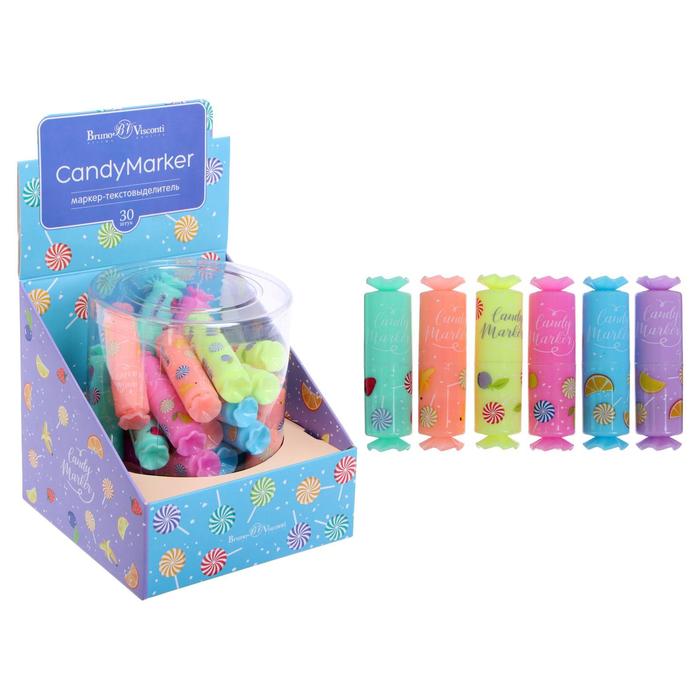 Маркер текстовыделитель 1-5 мм BrunoVisconti CandyMarker, МИКС(2 шт.)