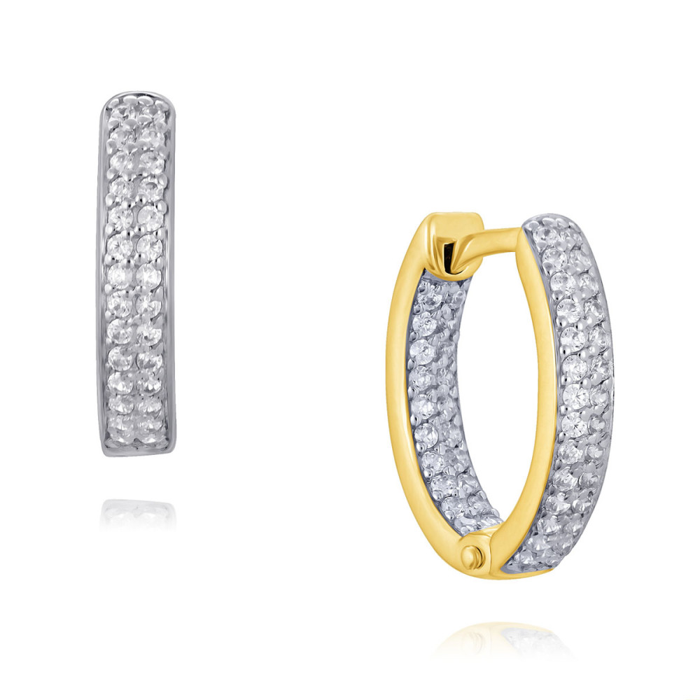 

Серьги конго из золота ADAMAS 2424627/01-А55Д-72, фианит, 2424627/01-А55Д-72