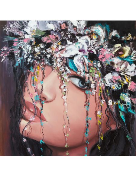 

Алмазная мозаика без подрамника Девушка с Венком, 70x70 см, 56700, РА-077