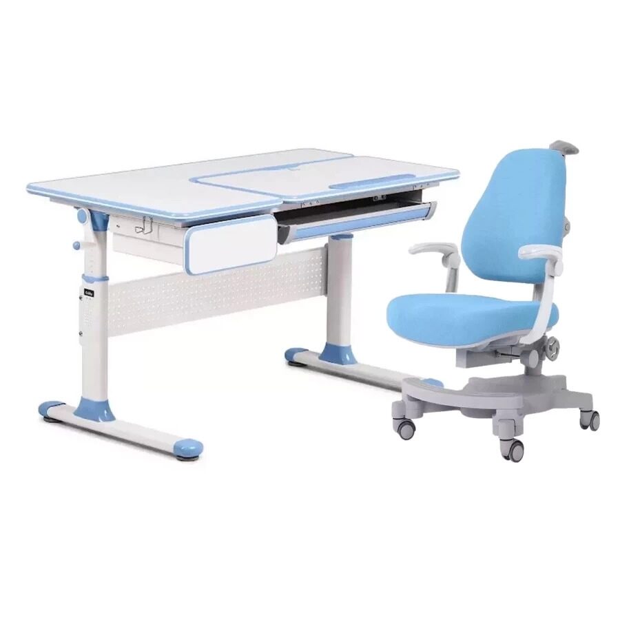 

Комплект детской мебели Cubby парта Toru Blue кресло Solidago Blue 375899222554, Голубой