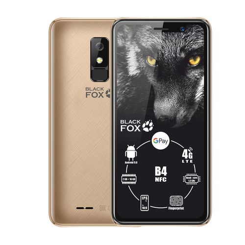 Смартфон Black Fox B4 NFC 2/16GB Gold (BLF-BMM543S-GD)