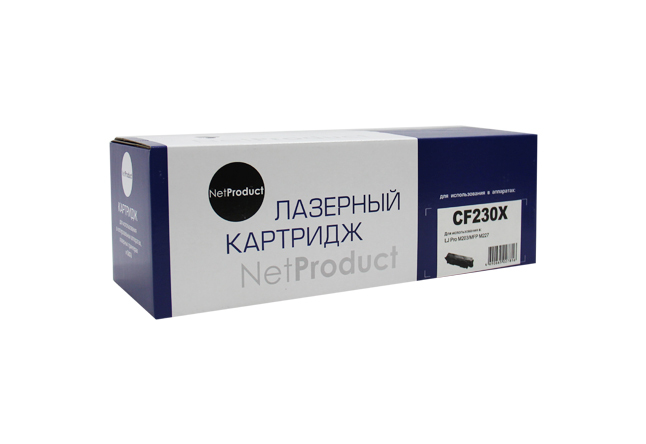 

Картридж для лазерного принтера NetProduct №30X CF230X Black, Черный, CF230X; 30X