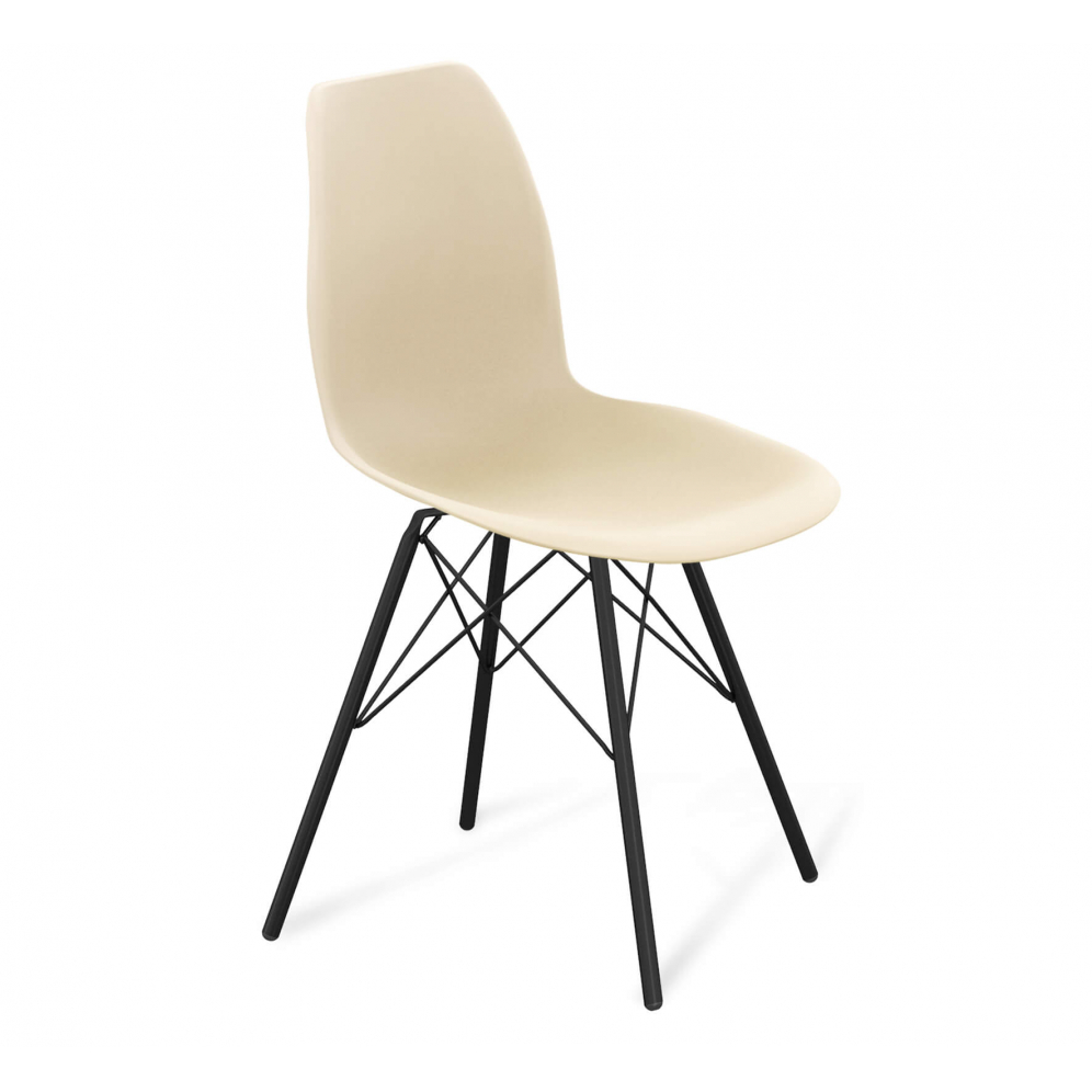 

Стул Sheffilton SHT-ST29/S37-1 202857, бежевый/черный муар, SHT-ST29/S37-1