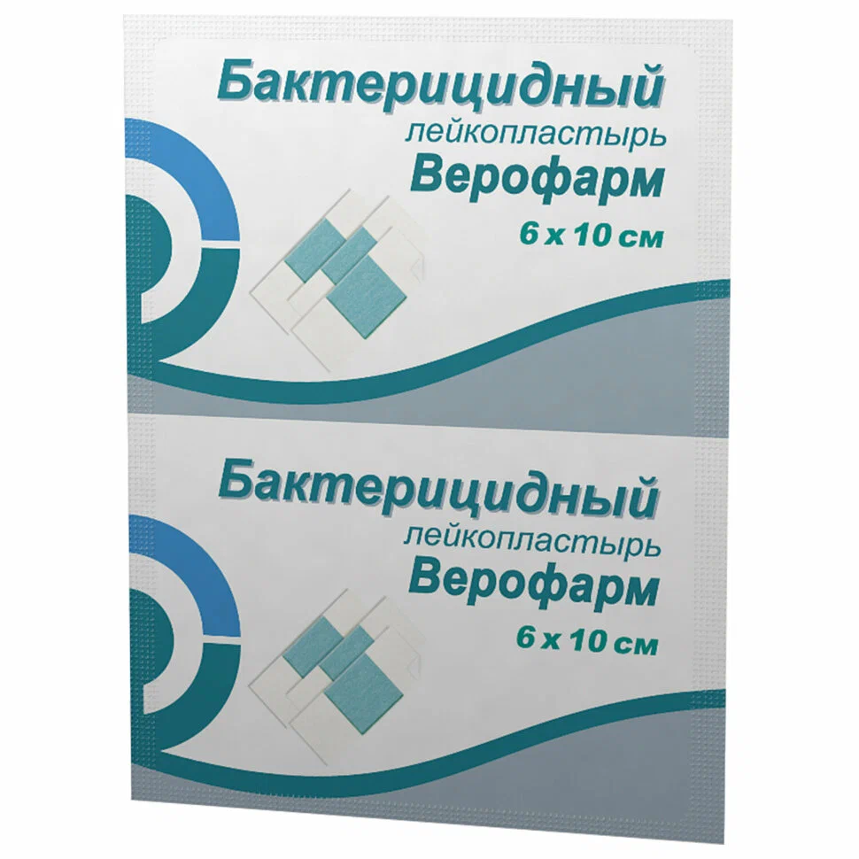

Лейкопластырь бактерицидный ВЕРОФАРМ, полоска 6х10 см, тканевая основа, 20024106 30 шт.