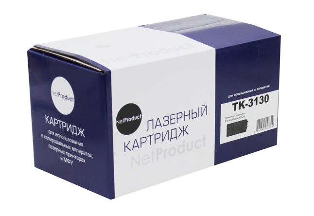 

Картридж для лазерного принтера NetProduct TK-3130 Black, Черный, TK-3130