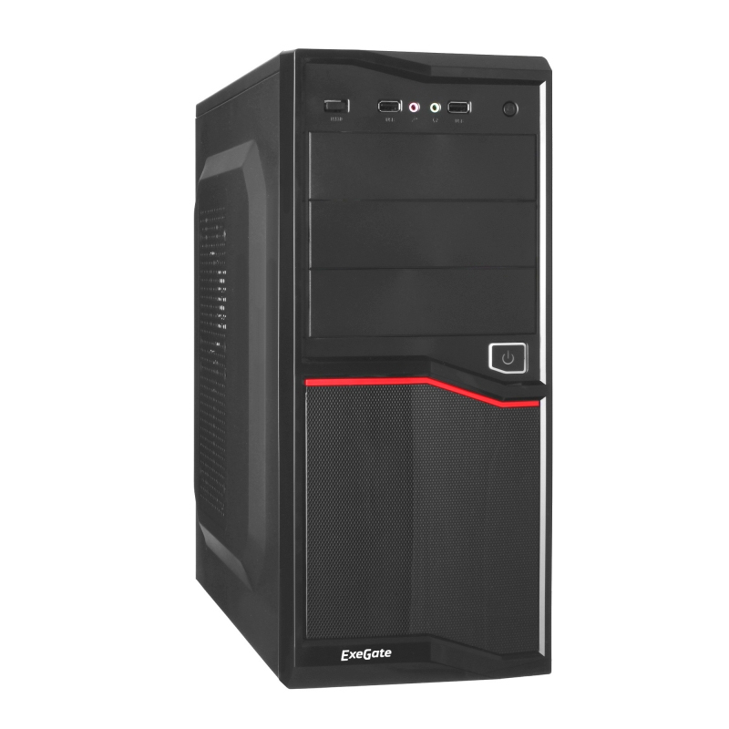 

Корпус компьютерный ExeGate AB-220A (EX267181RUS), Black