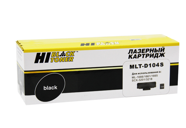 фото Картридж для лазерного принтера hi-black mlt-d104s черный