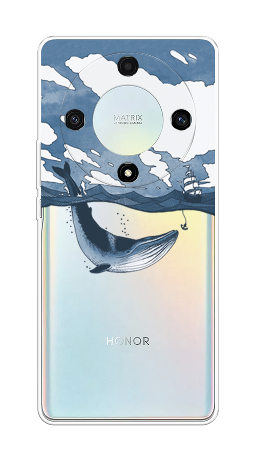 

Чехол на Honor X9A "Большой кит", Синий, 6120850-1