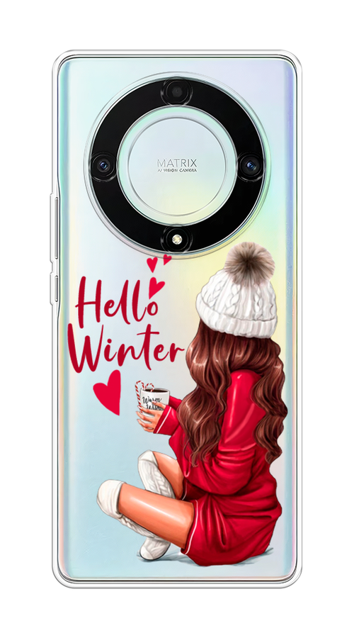

Чехол на Honor X9A "Hello winter", Красный;белый;коричневый, 6120850-5