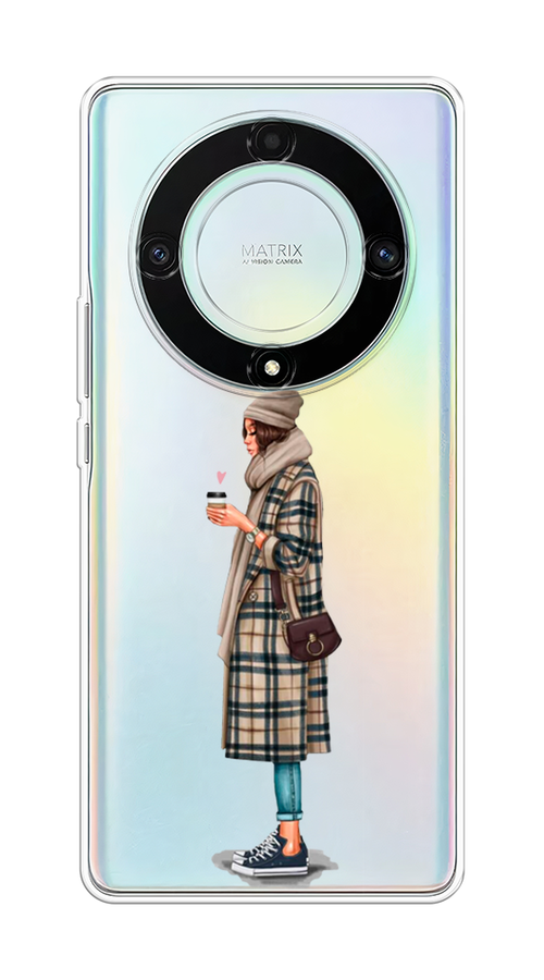 

Чехол на Honor X9A "Утренний кофе", Коричневый;бежевый, 6120850-6