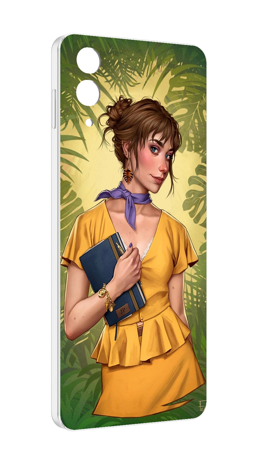 

Чехол MyPads девушка-в-зелени женский для Samsung Galaxy Z Flip 4 (SM-F721), Прозрачный, Tocco