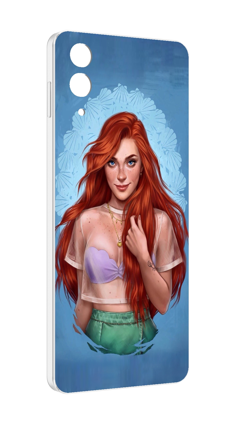 

Чехол MyPads девушка-в-голубом-фоне женский для Samsung Galaxy Z Flip 4 (SM-F721), Прозрачный, Tocco
