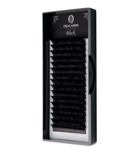 

Ресницы Oko Lashes black M 0.10 8-14мм, Черный