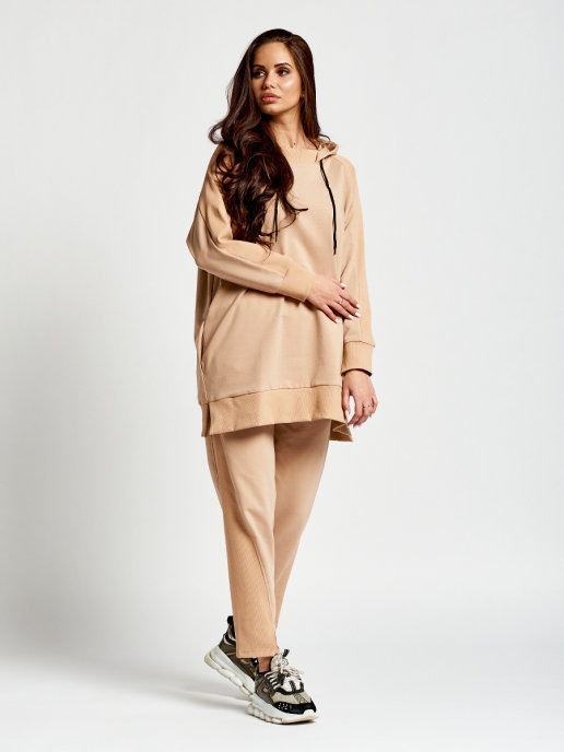

Костюм женский DAZZLE STYLE Паулина бежевый 50 RU, Паулина