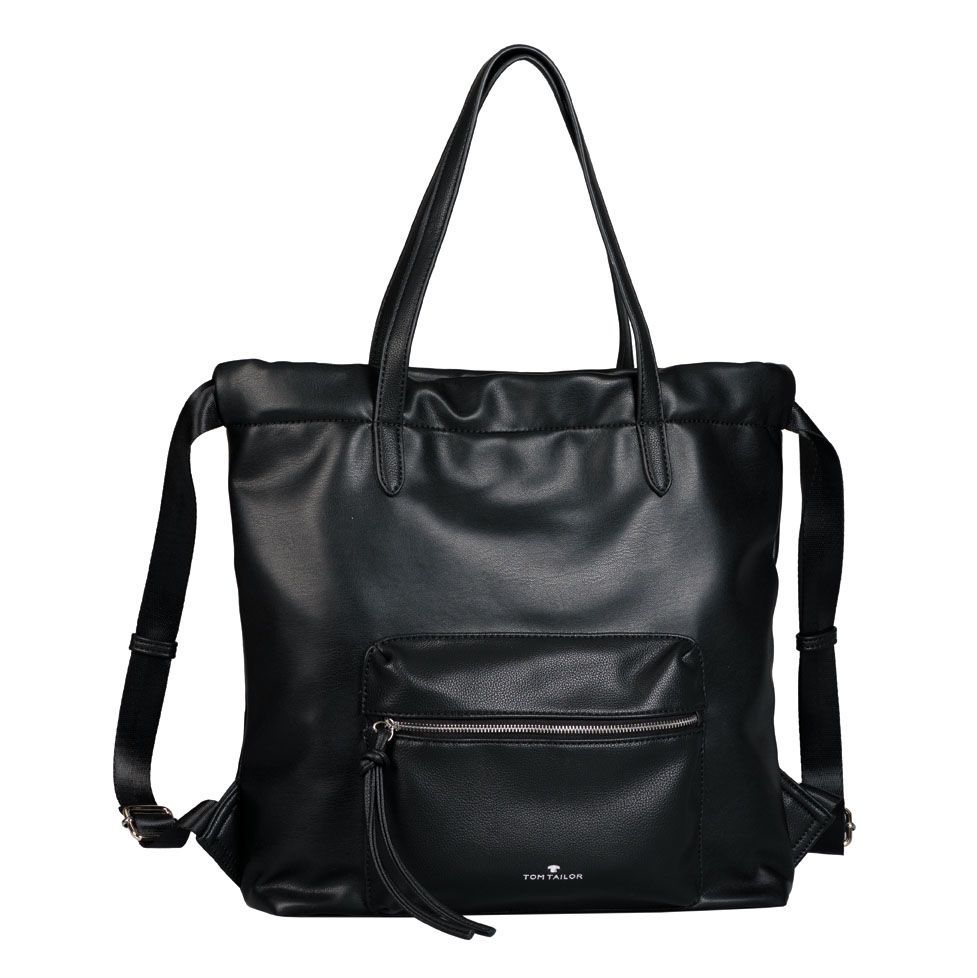 Сумка-рюкзак женская Tom Tailor Bags 29024 60 черная, 33х14х32 см